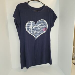 Very Short Sleeve Amour Paris Shirt Size Medium/Large Junior's No Stains No Tear